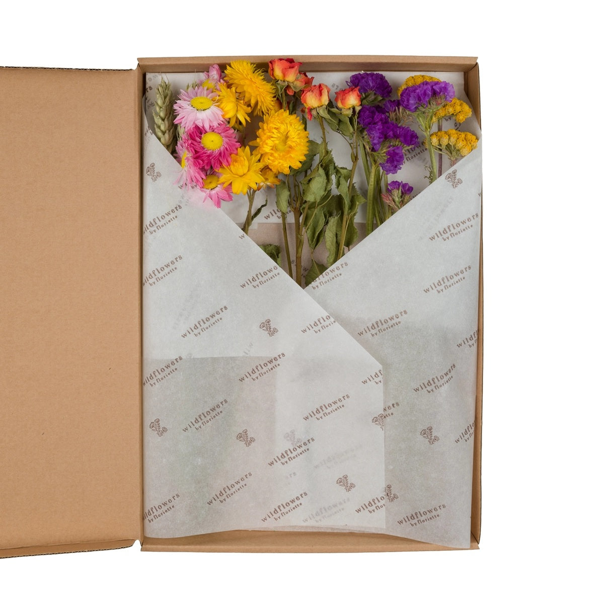 Floriëtte - Trockenblumen - Trockenblumen Geschenkbox, Bunt