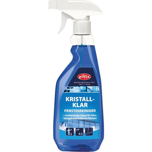 Kristallklarer Fensterreiniger für streifenfreien Glanz auf Glas und Oberflächen