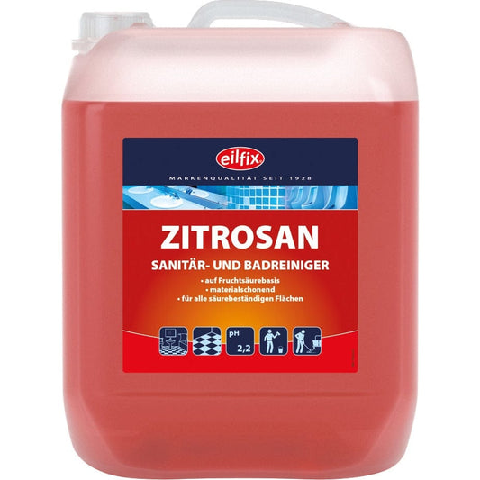 Effektiver Sanitär- und Badreiniger auf Fruchtsäurebasis gegen Kalk & Rost-mundizio