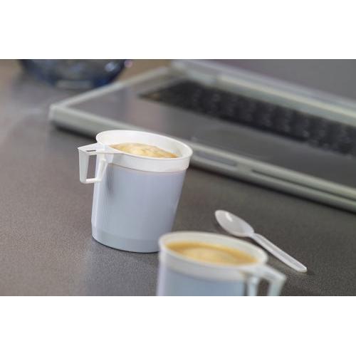 Starpak 40 Kaffeetassen, PS 0,25 l Ø 8 cm · 8,5 cm weiss | Schrumpffolie (40 Stück)-Altruan