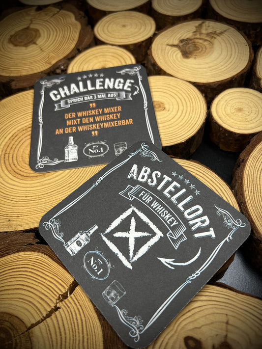 50x Bierdeckel Whisky Untersetzer Geschenk Männer