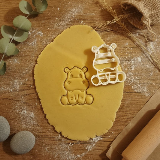 Nilpferd Keksausstecher Ausstechform für kreative Keks Designs