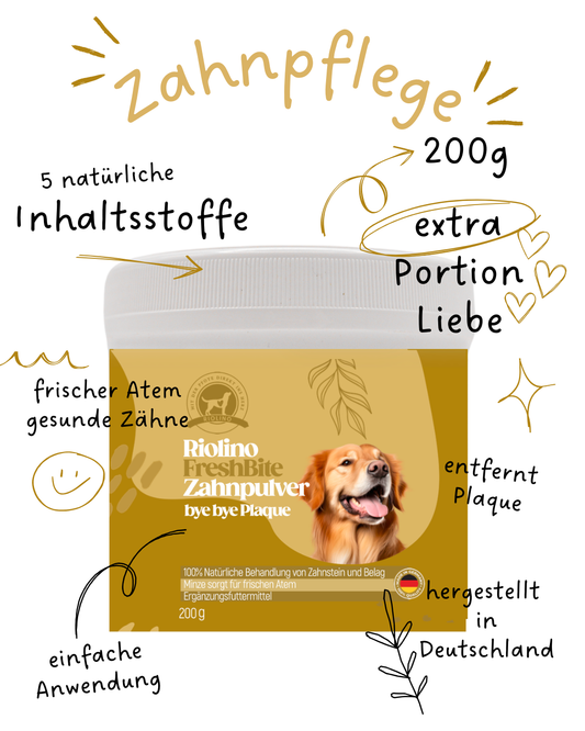 Riolino FreshBite natürliche Zahnpflege für Hunde mit Plaqueschutz-Riolino