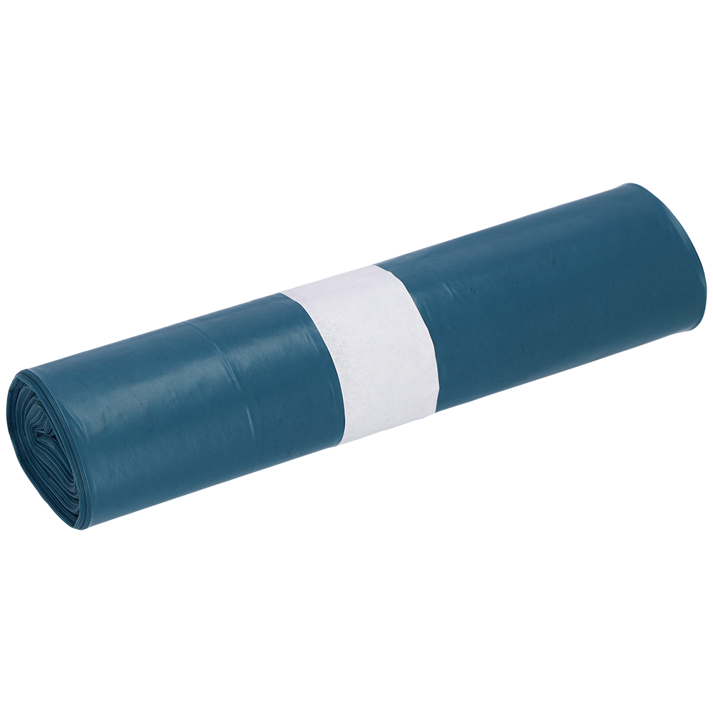 Müllbeutel aus Recycling LDPE 35 l blau Rolle mit 25 Stück