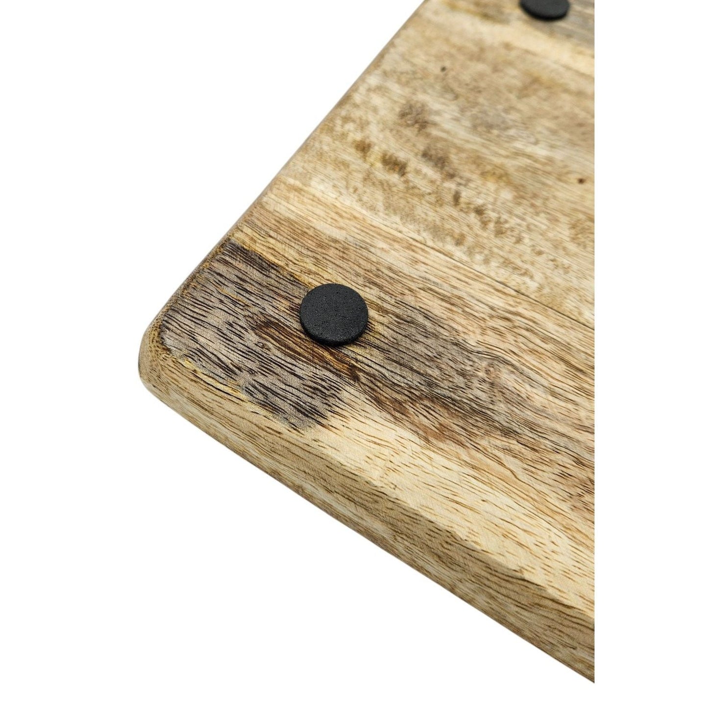 Naturbelassenes Mangoholz Tablett 24x24 cm hellbraun