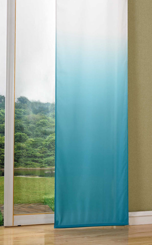 2er Set Schiebevorhänge Flächenvorhänge Blickdicht Farbverlauf Paneelwagen Beschwerungsstangen Microsatin Microfaser 85425N2-gardinenbox.de