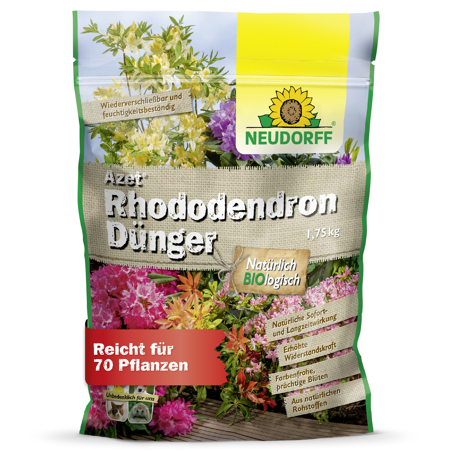 Organischer Rhododendron und Azaleen Volldünger für kräftige Blütenpracht-Neudorff Shop