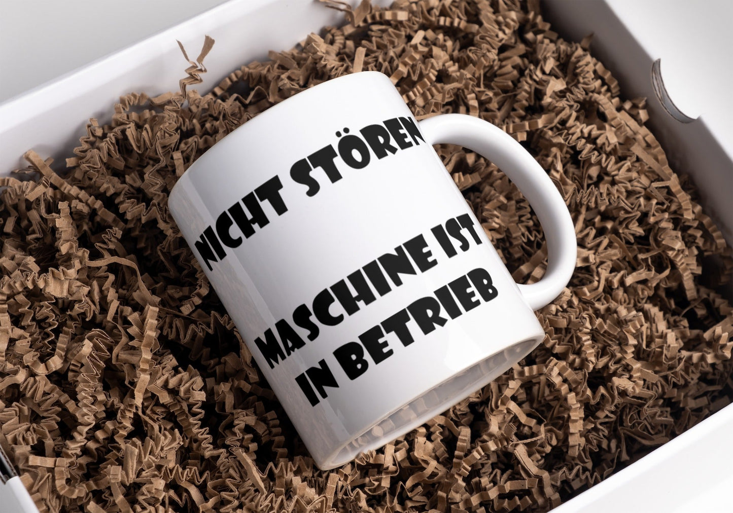 Keramik Kaffeetasse mit lustigem Spruch spülmaschinenfest 325 ml-Tinisu