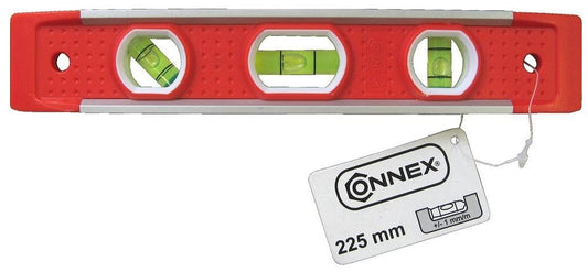 Connex Torpedo Wasserwaage Magnet 22 5 cm Rot für präzises Messen