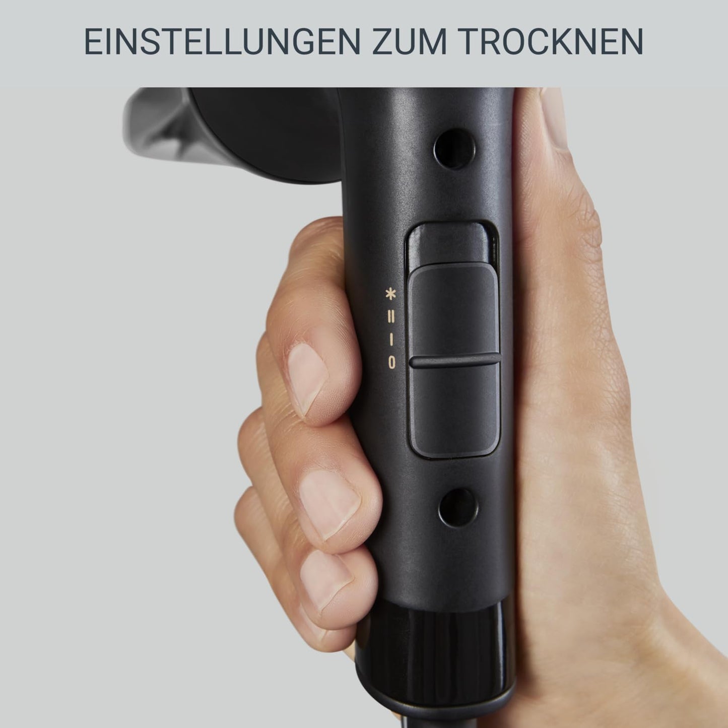 Haartrockner mit Ionen Technologie und zwei Einstellungen