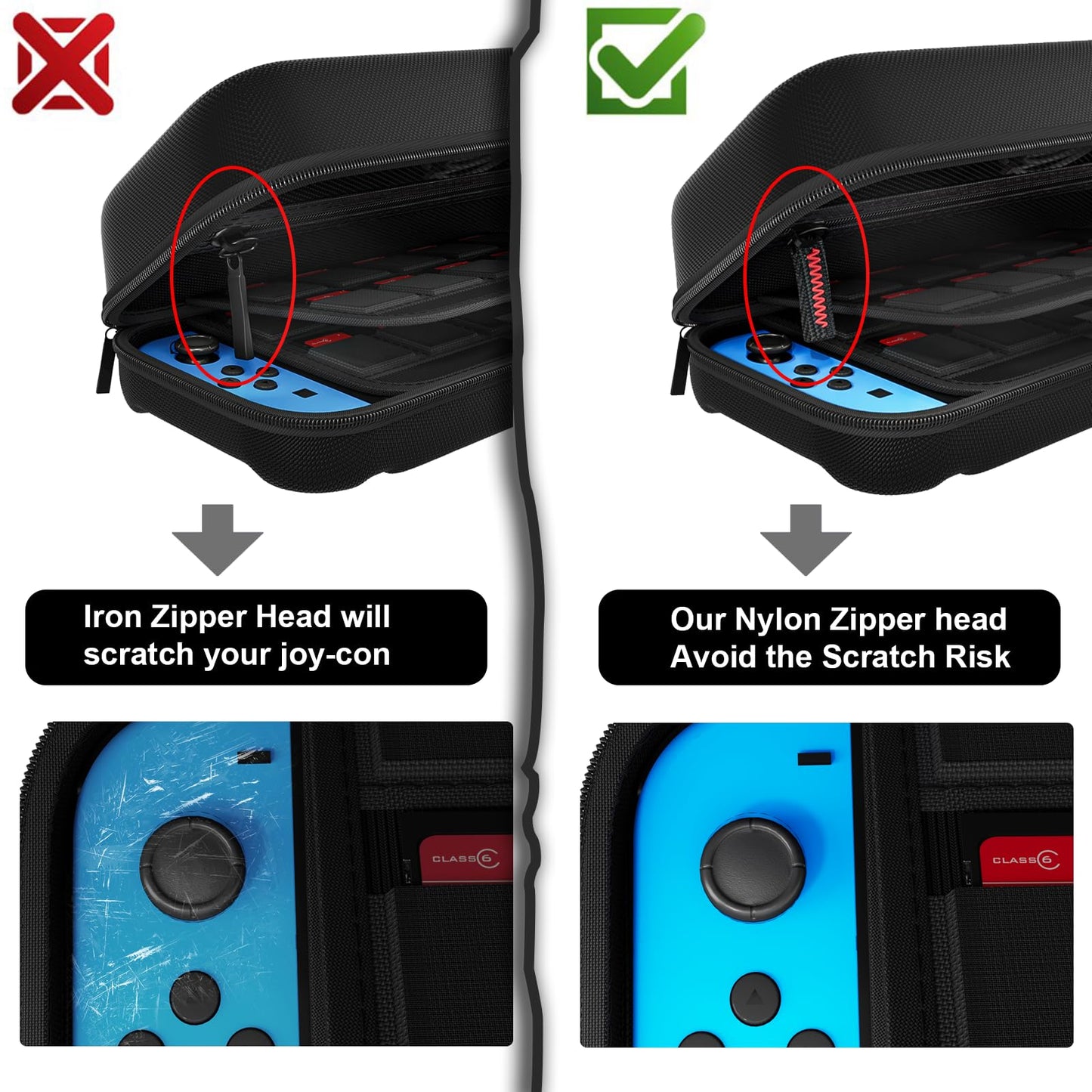 Hülle für portable Konsolen und Zubehör mit 20 Spielesteckfächern