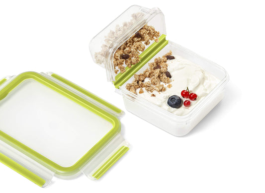 EMSA Clip Go Yoghurtbox 0 6 Liter Auslaufsichere Brotdose Hellgrün