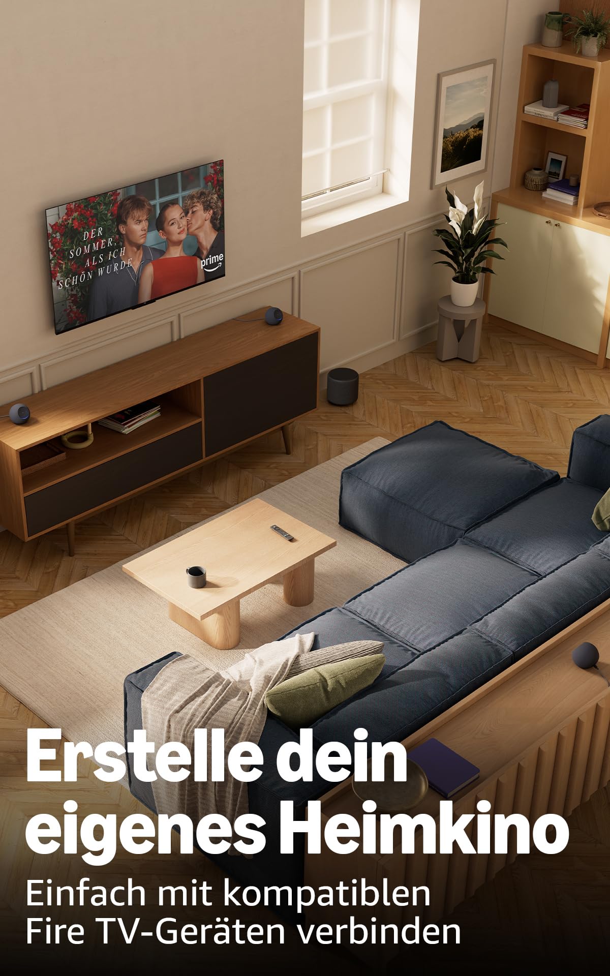 Amazon Echo Dot Max (neueste Generation), Lautsprecher mit raumfüllendem Klang und integriertem Smart-Home-Hub, Graphit, mit Alexa+ Early Access (Packung mit 2)