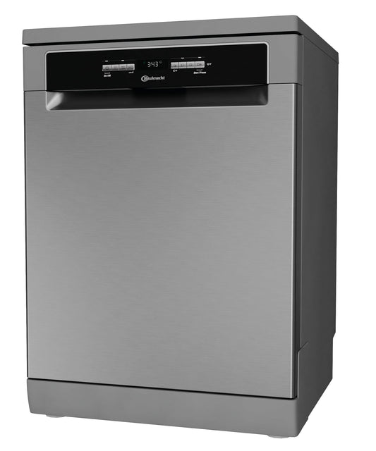 Bauknecht BK4FB14BN7A0X Freistehender-Geschirrspüler/ 60 cm/ActiveDry–Türöffnungssystem/Startzeitvorwahl/MultiZone–separates Ober-oder Unterkorbspülen/Besteckschublade–flexibel beladbar