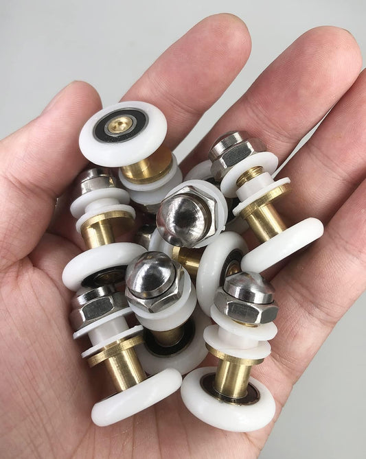 Duschkabine Rollen 25mm Schiebetür Nylon Ersatzrollen 8 Stück Set
