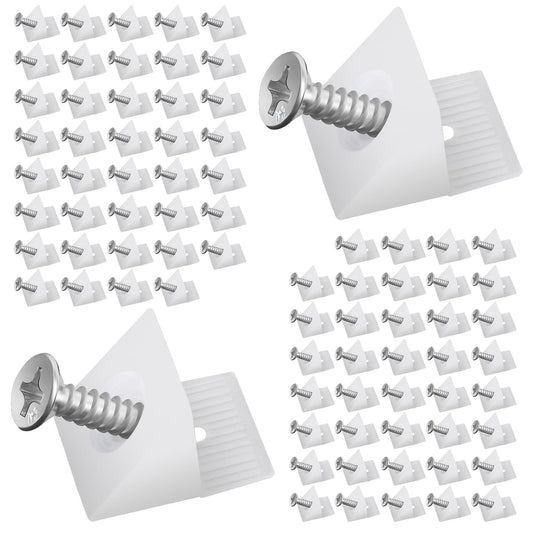 VFANDV Rückwandverbinder Set Kunststoff Schrauben Möbelbefestigung