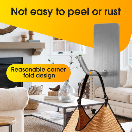 Handtuchhaken selbstklebend 10er Pack aus Edelstahl bis 10 kg Traglast-Vehepeay