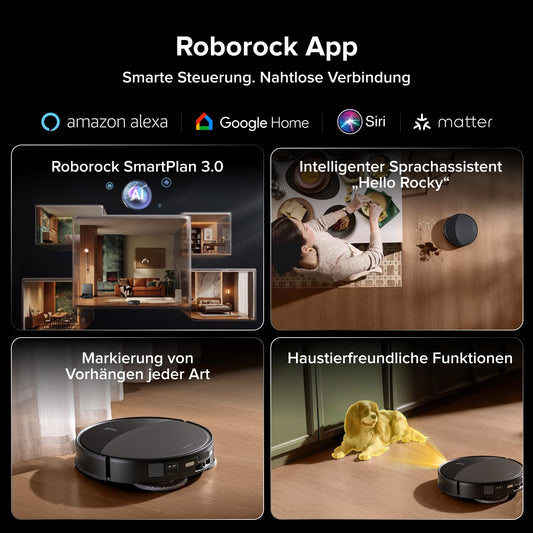 roborock Saros 20 Set Saugroboter mit Wischfunktion&angebbarem Wischmopp, AdaptiLift Chassis 3.0, 36.000 Pa Saugkraft, Autonomes StarSight System 2.0, DirTect-Technologie, Brandneues RockDock