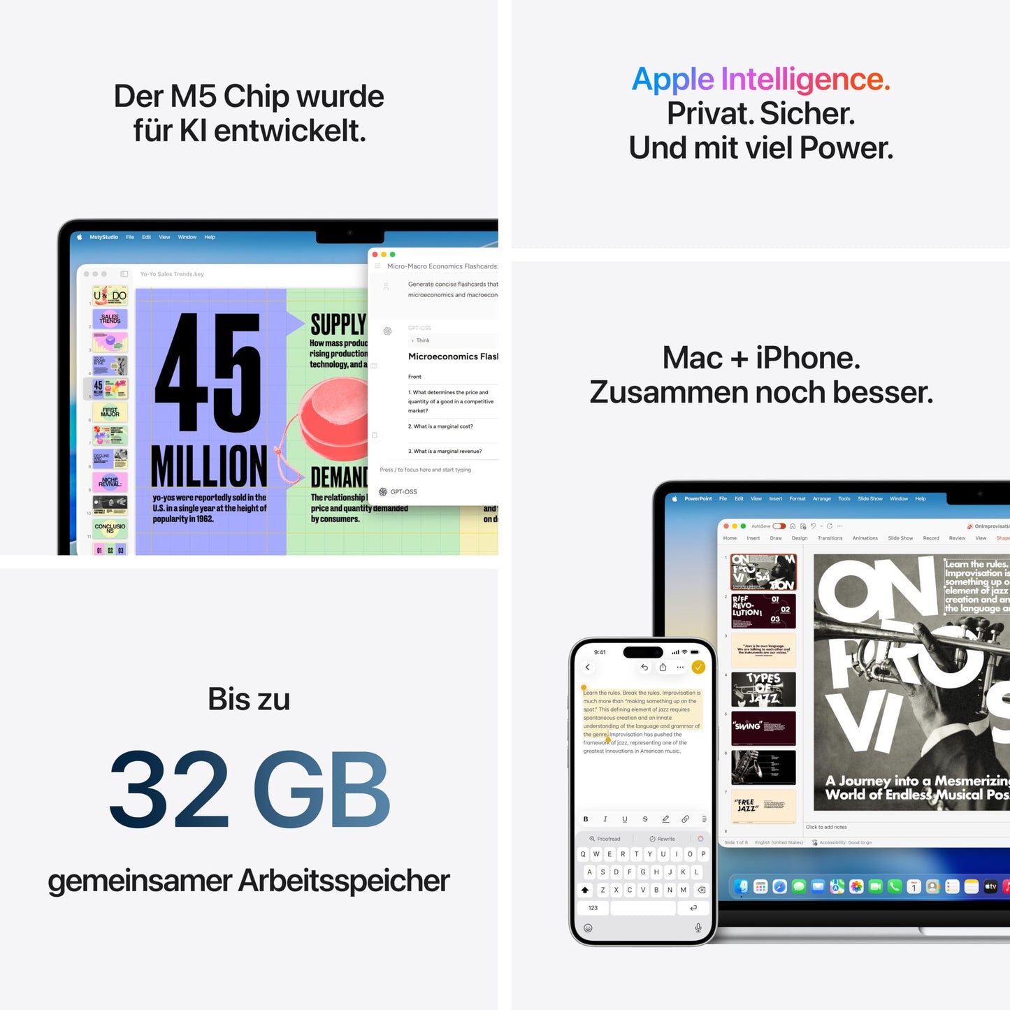 Apple 15" MacBook Air Laptop, M5 Chip mit 10‑Core CPU und 10‑Core GPU: Entwickelt für KI, 15,3" Liquid Retina Display, 16 GB gemeinsamer Arbeitsspeicher, 512 GB SSD, Touch ID, WLAN 7; Mitternacht