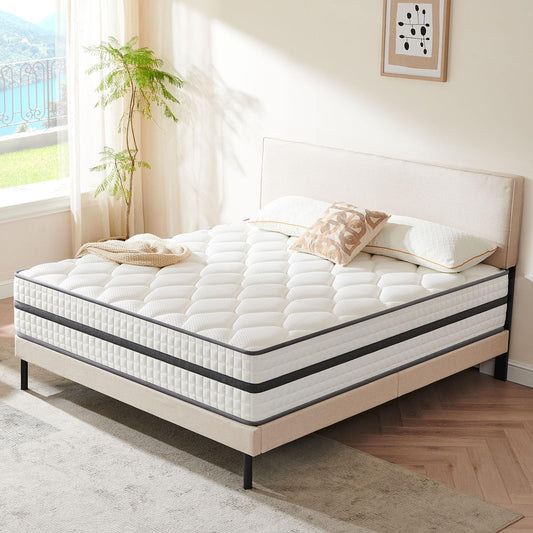 Twirest Matratze 180x200cm, Taschenfederkernmatratze (Höhe 25 cm),7-Zonen Orthopädische Matratze mit Komfortschaum, Gewebe mit weicher Oberfläche, Mittlerer Härtegrad (H3)