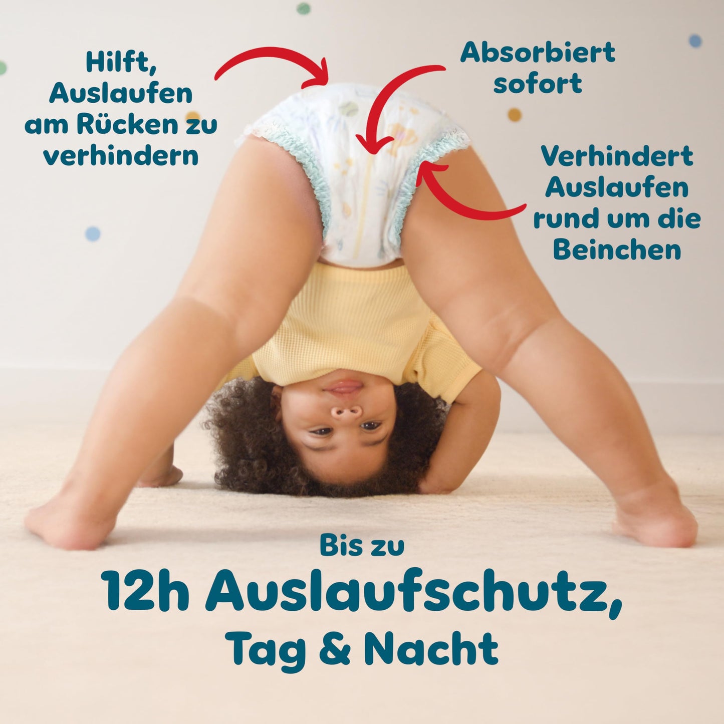 Pampers Baby-Dry Pants Größe 7, 148 Stück, 15kg+, 360° auslaufsichere Passform für Tag und Nacht