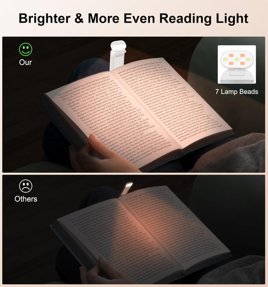 Gritin Leselampe mit Klemmfunktion und augenschonendem Licht für