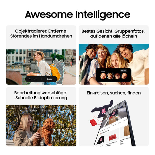 Samsung Galaxy A57 5G, Schlankes AI-Smartphone, Awesome Intelligence, 256 GB Speicherplatz, 50 MP Weitwinkel-Kamera, Bis zu 2 Tage Akkulaufzeit, IP68, Awesome Gray, 2,5 Jahre Herstellergarantie