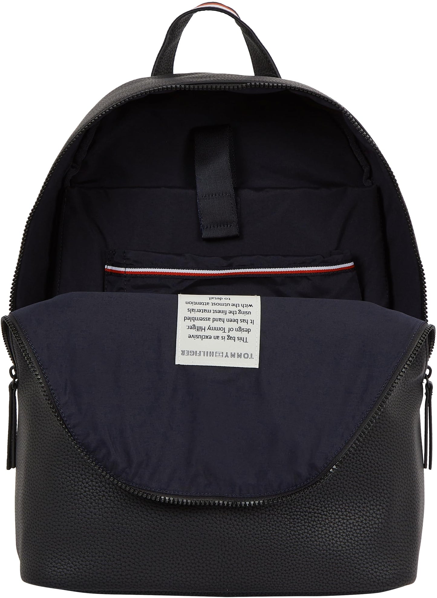 Tommy Hilfiger Herren Rucksack Essential PU Backpack Handgepäck, Schwarz (Black), Einheitsgröße