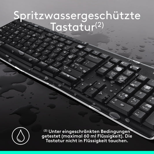 Kabellose Tastatur und Maus Combo mit langem Batteriebetrieb