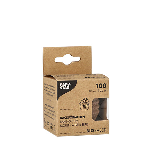 PAPSTAR 100 runde Backförmchen aus hochwertigem Papier weiß-Altruan