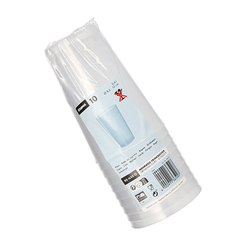 10 Mehrweg-Trinkbecher PP transluzent unzerbrechlich wiederverwendbar-Altruan