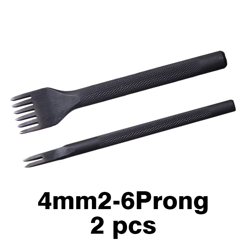 4 teiliges Lederhandwerk Meißel und Locher Set mit Diamantspitze