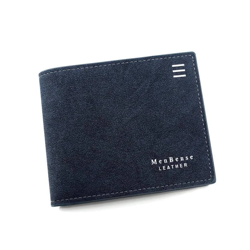 Schlanke Herren Brieftasche, matt, mit Münzfach-Reißverschluss und Kartenhalter