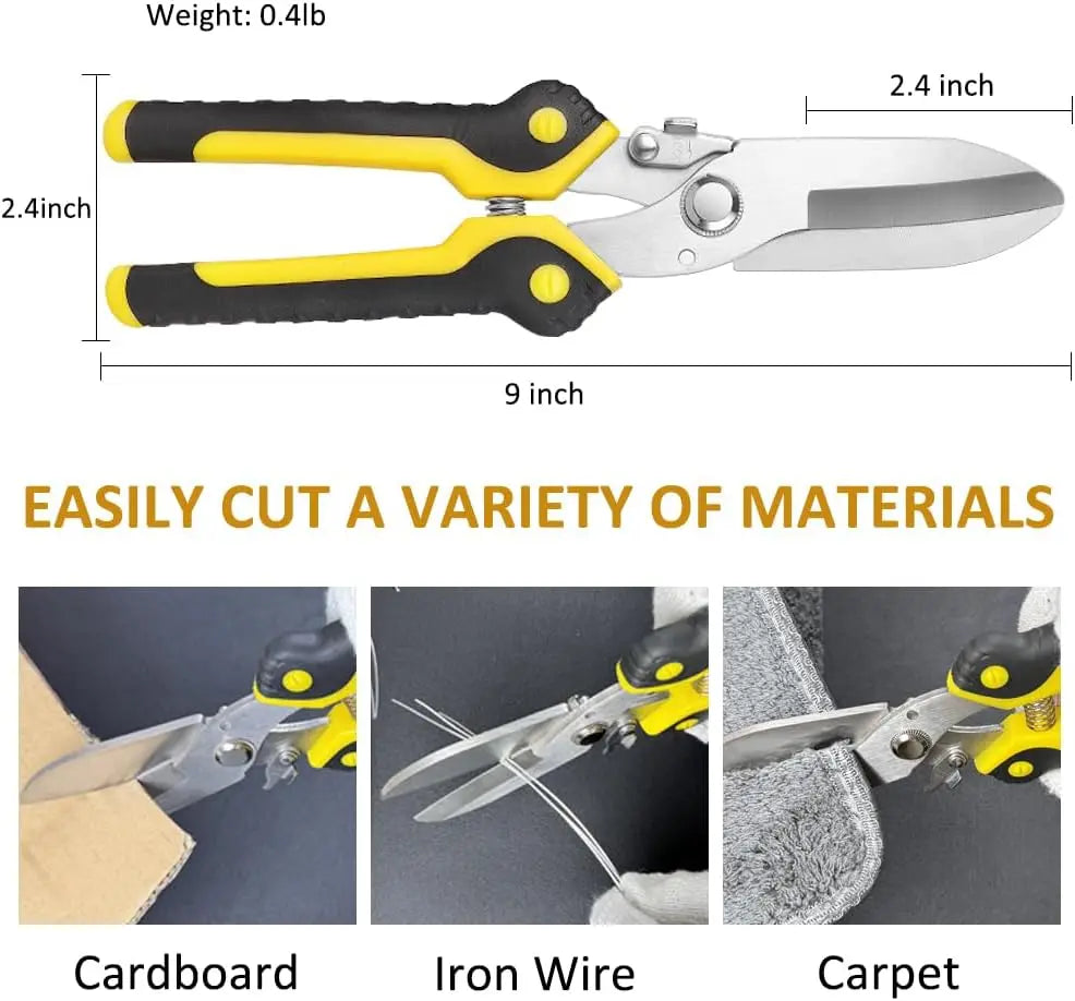 Multifunktionale Gartenschere aus Edelstahl mit rutschfestem Griff