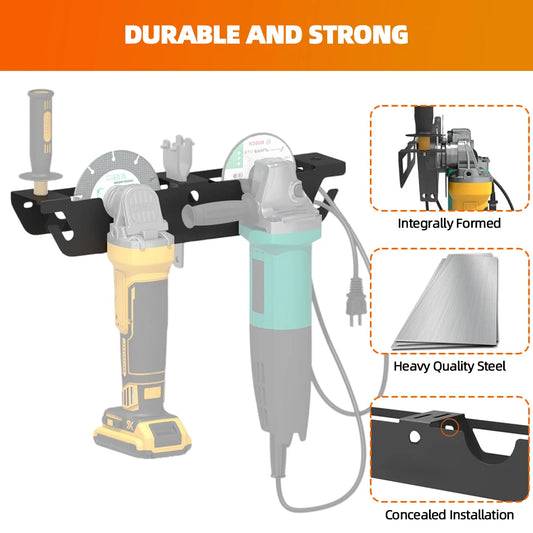 Winkelschleifer Wandhalterung Metall für Werkstatt - Garage – Platzsparend