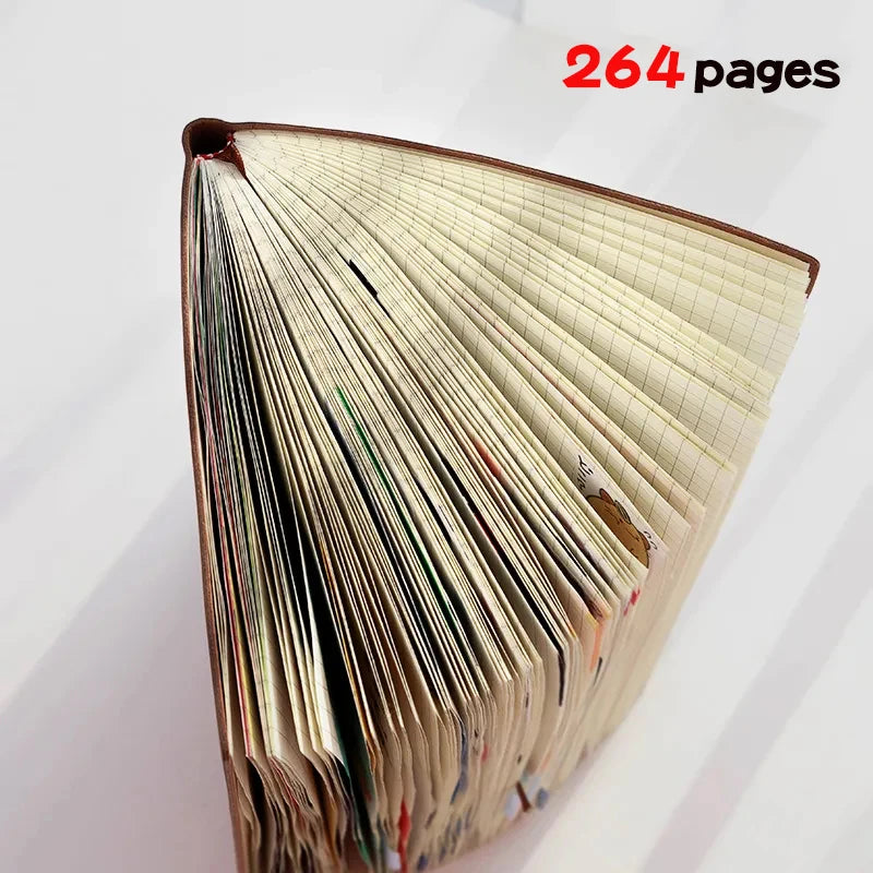 A5 Raster Notizbuch 2025/26 – 264 Seiten kariertes Papier für Büro Schule Reisende