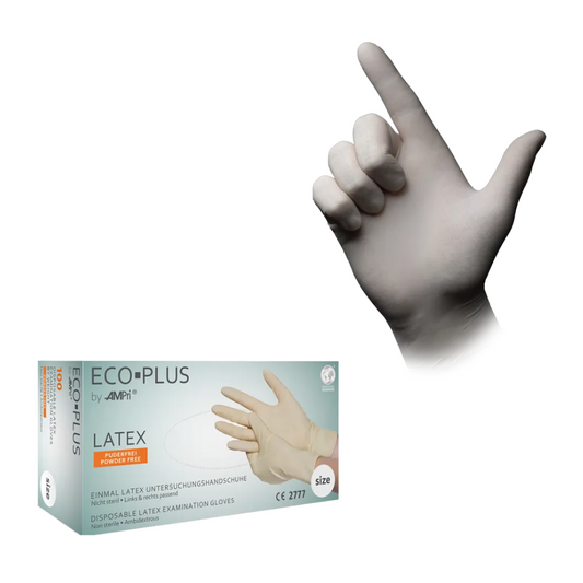 AMPri ECO-PLUS Latexhandschuhe puderfrei, weiß-Altruan