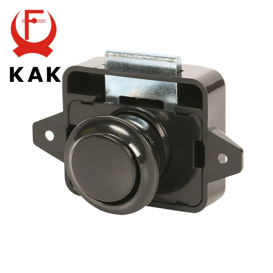 Schwarz Push-Lock 26mm für Wohnmobil Auto Schrank Schublade Grifflos Keyless