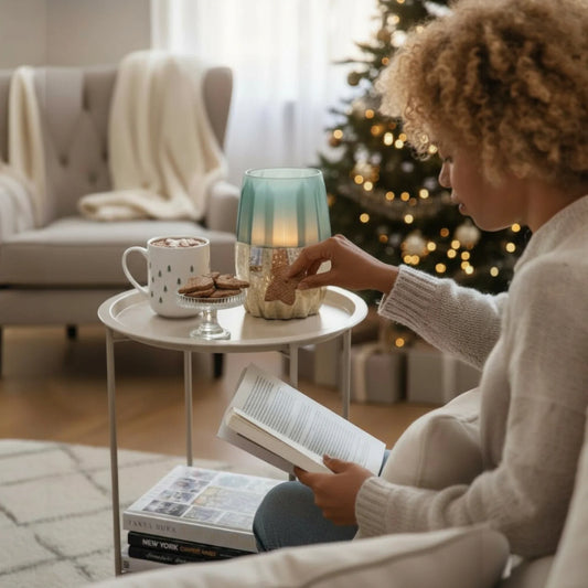 Flexibler Beistelltisch Beige mit Tablettfunktion und klappbar