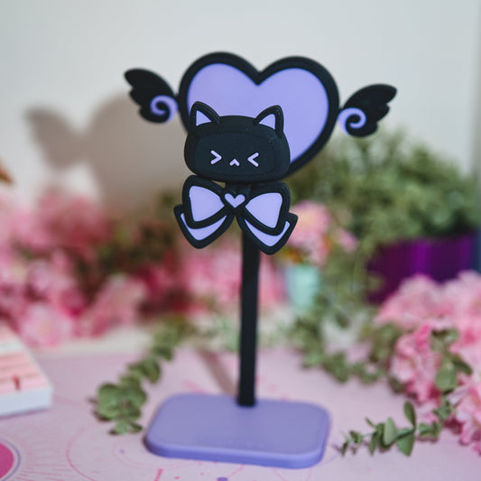 Katzenförmiger Kopfhörerhalter mit Zubehör für Schreibtisch