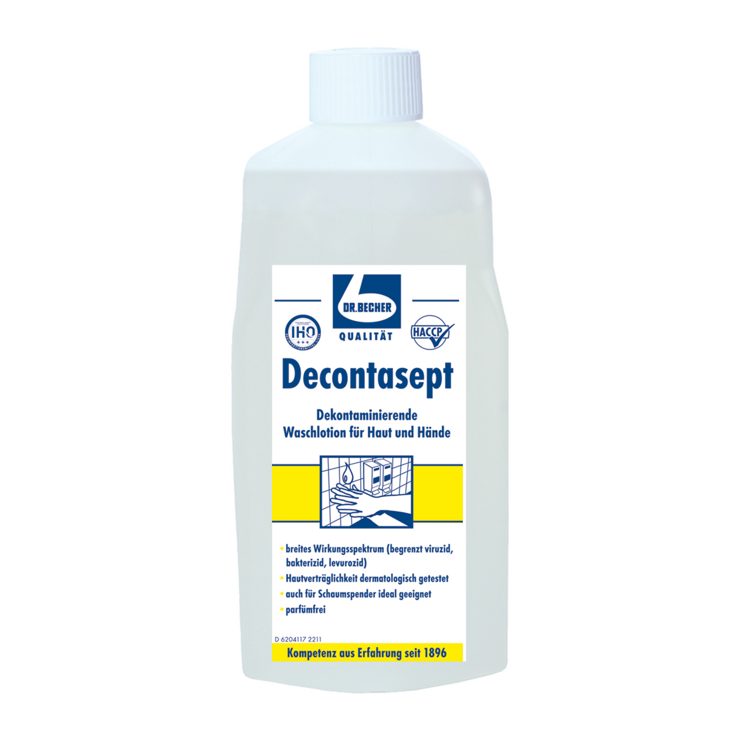 Decontasept Waschlotion, 1 Liter Flasche zur Händehygiene