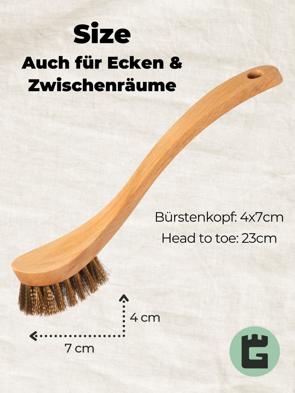 Grillbürste Messing für Gussrost & Grillrost Reinigung - Gusseisen Reiniger-Grünschloss