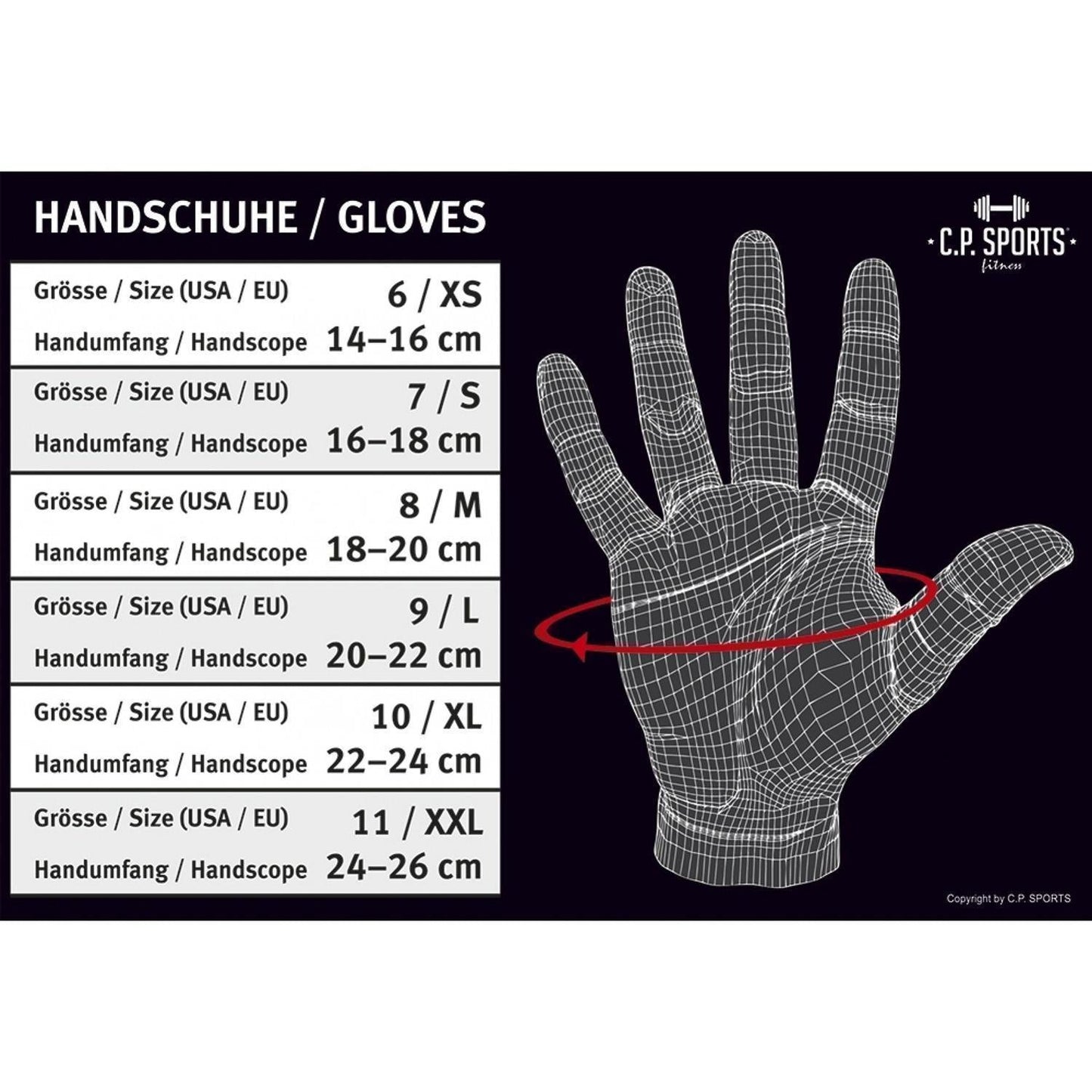 Leder Fitness Handschuhe mit stabilisierender Handgelenkbandage für Fitness-MG Sports Company