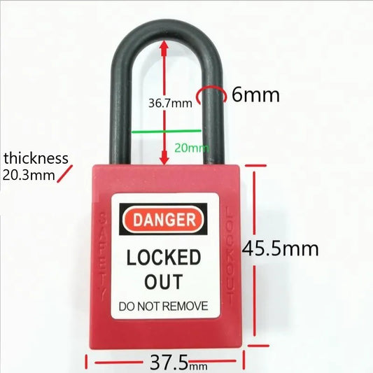 Nicht leitendes Industrie Sicherheitsvorhängeschloss Messing Nylon – Wahl