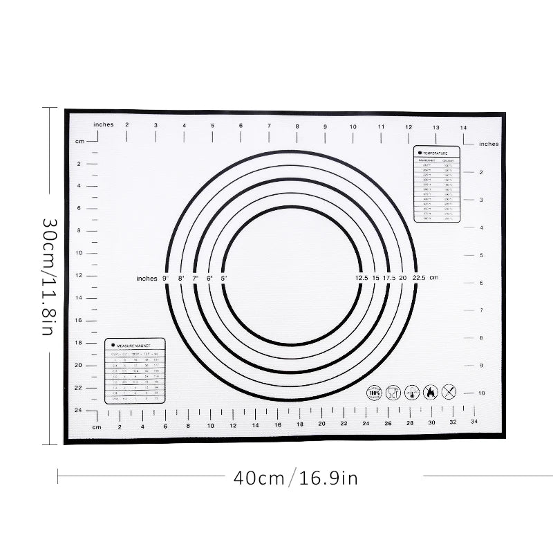 Robuste Silikon Backmatte Universal Antihaft – Ideal für Gebäck - Pizza