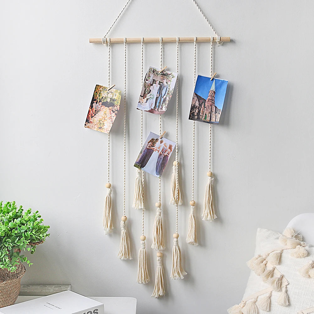 DIY Makramee Wandbehang Foto Display – Boho Deko für Ihr Zuhause