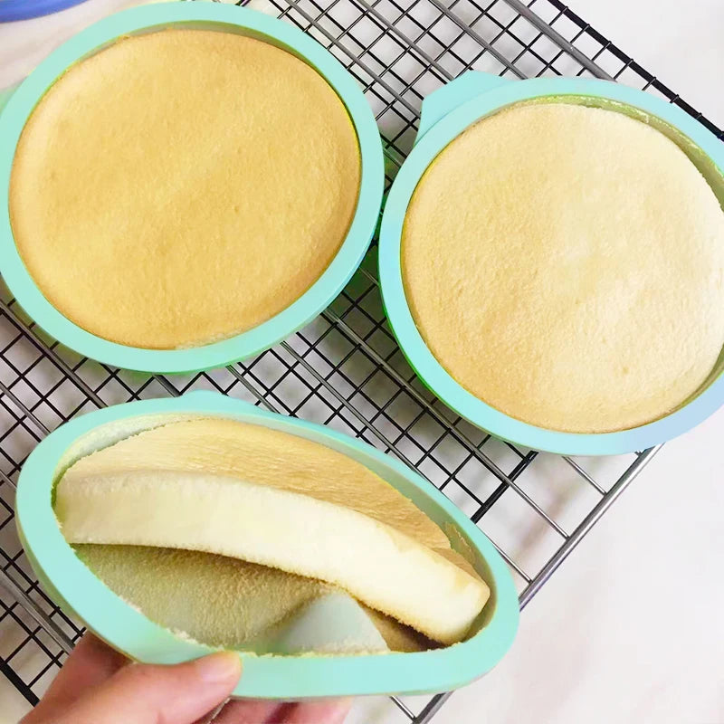 Antihaft Silikon Kuchenform 4/6/8 Zoll – Perfekt für DIY Torten - Backen
