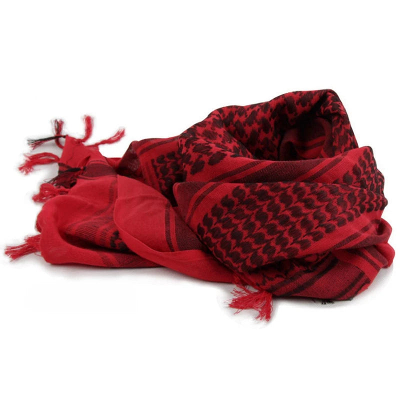 Taktischer Keffiyeh Shemagh Schal aus Baumwolle für Kopf und Hals