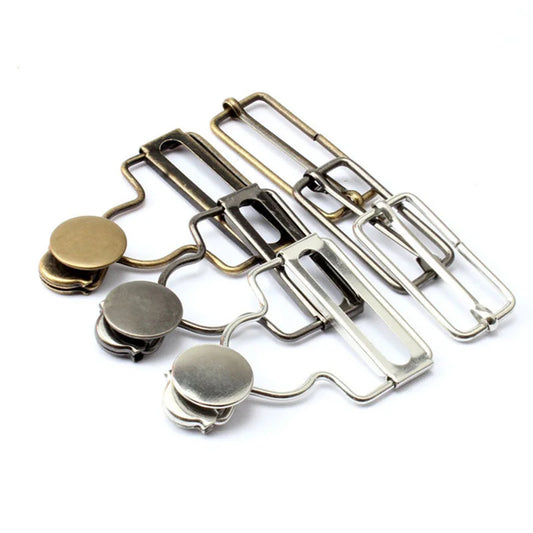 Nagelfreies, verstellbares Metallknopf-Set aus Zink für Jeans - Kleidung – 1 Paar