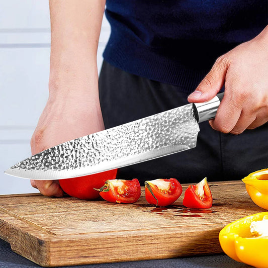 Küchenmesser Chef 7CR17 440C Edelstahl Antihaftklinge Brotschneider Utility Santoku Set